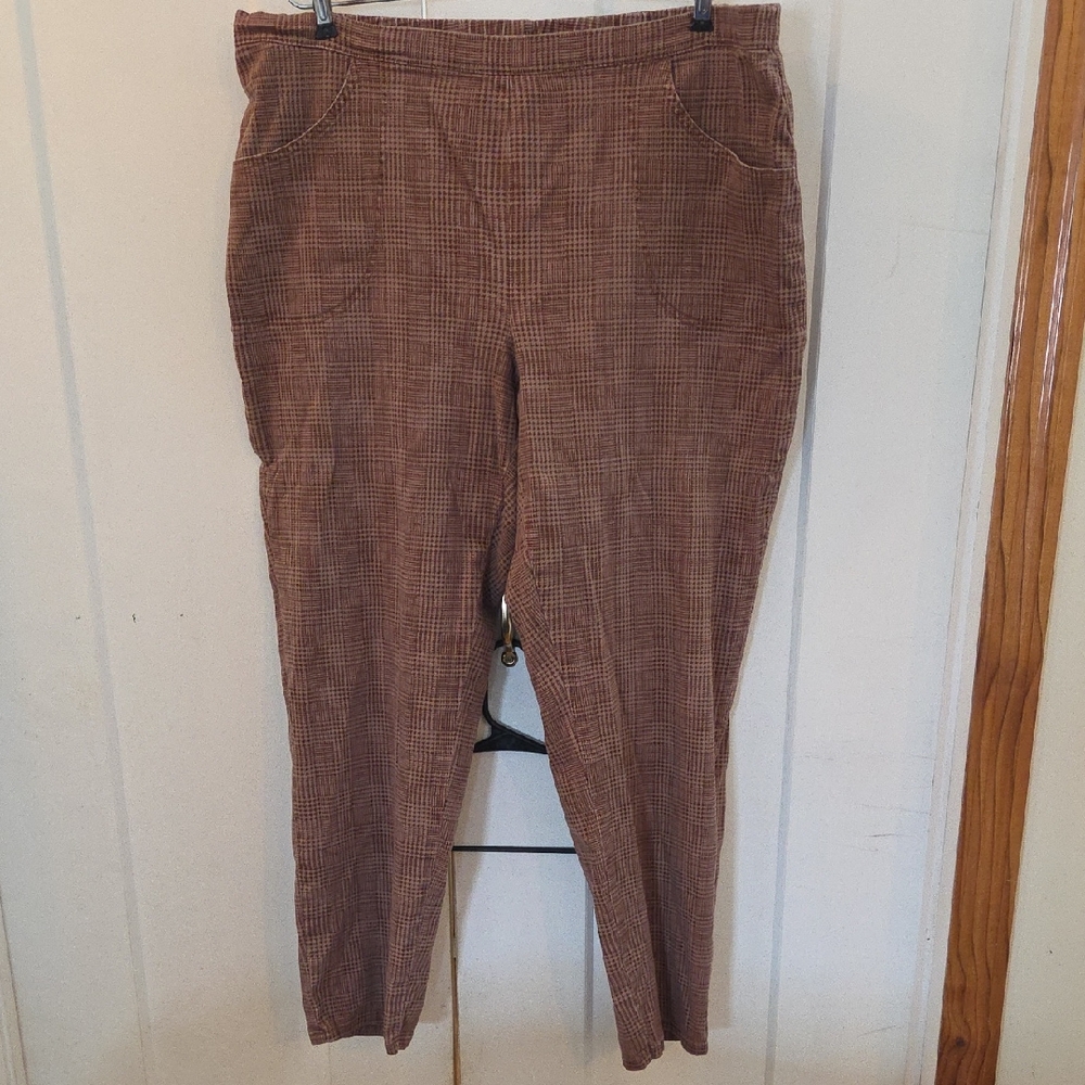 White Stag Brown Textured Pants